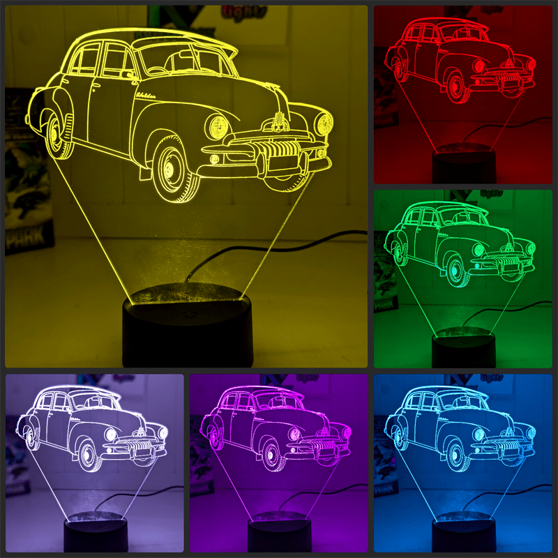 HOLDEN FJ Sedan Car 1953/56 Personalised 3D LED Light Night Colour Change Lamp - KustomboxNight Lights & Ambient LightingKustomboxStandard Size - No Personalisation