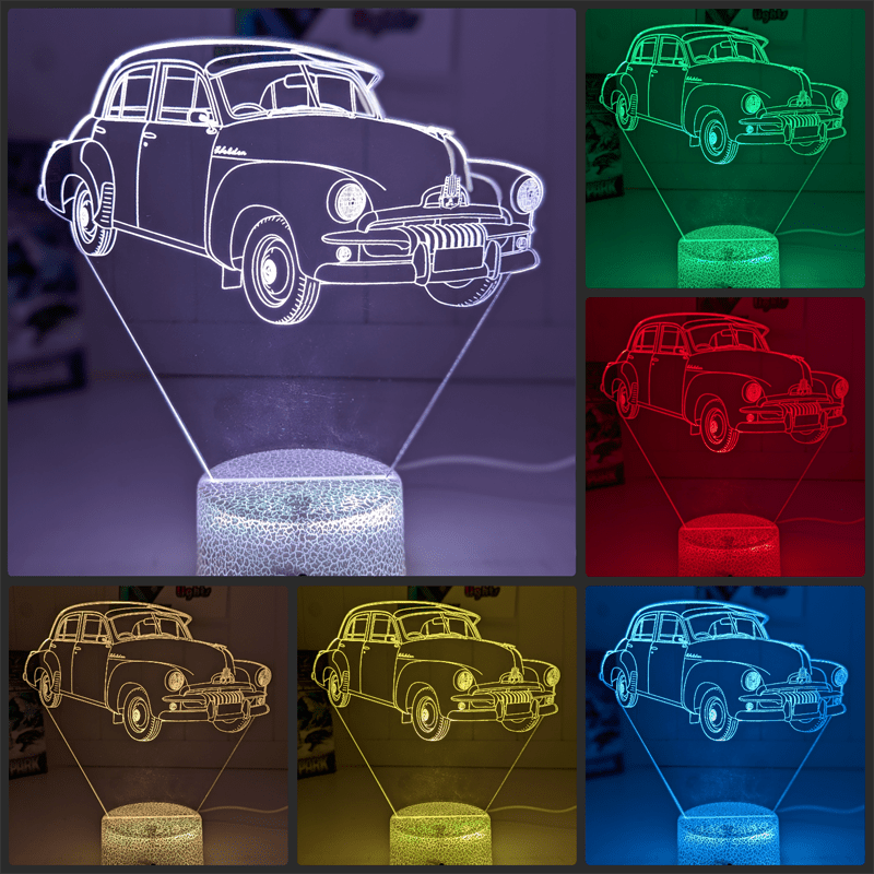 HOLDEN FJ Sedan Car 1953/56 Personalised 3D LED Light Night Colour Change Lamp - KustomboxNight Lights & Ambient LightingKustomboxStandard Size - No Personalisation