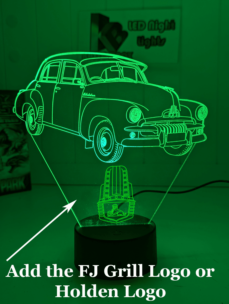 HOLDEN FJ Sedan Car 1953/56 Personalised 3D LED Light Night Colour Change Lamp - KustomboxNight Lights & Ambient LightingKustomboxStandard Size - No Personalisation