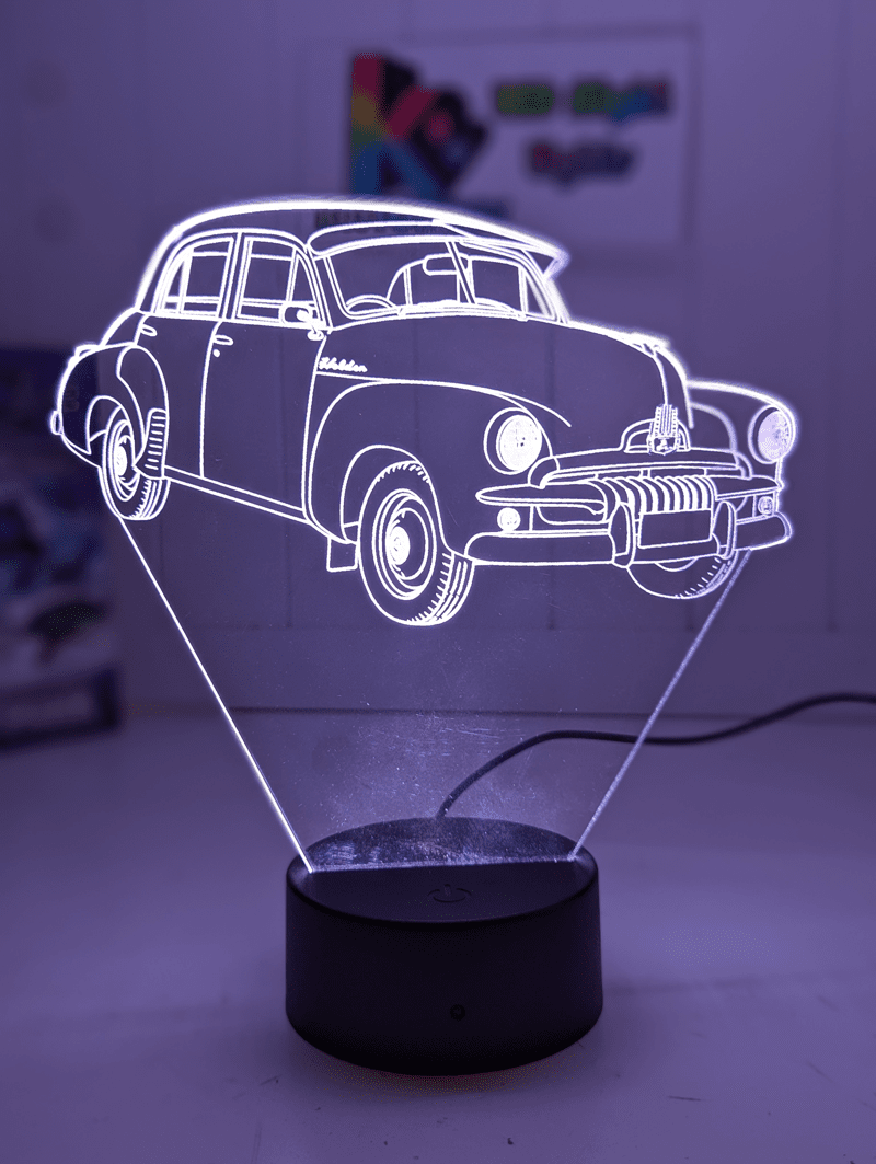 HOLDEN FJ Sedan Car 1953/56 Personalised 3D LED Light Night Colour Change Lamp - KustomboxNight Lights & Ambient LightingKustomboxStandard Size - No Personalisation