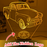 HOLDEN FJ Ute Humpy Car Personalised 3D LED Light Night Colour Change Lamp - KustomboxNight Lights & Ambient LightingKustomboxStandard Size - No Personalisation