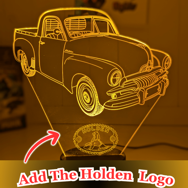 HOLDEN FJ Ute Humpy Car Personalised 3D LED Light Night Colour Change Lamp - KustomboxNight Lights & Ambient LightingKustomboxStandard Size - No Personalisation