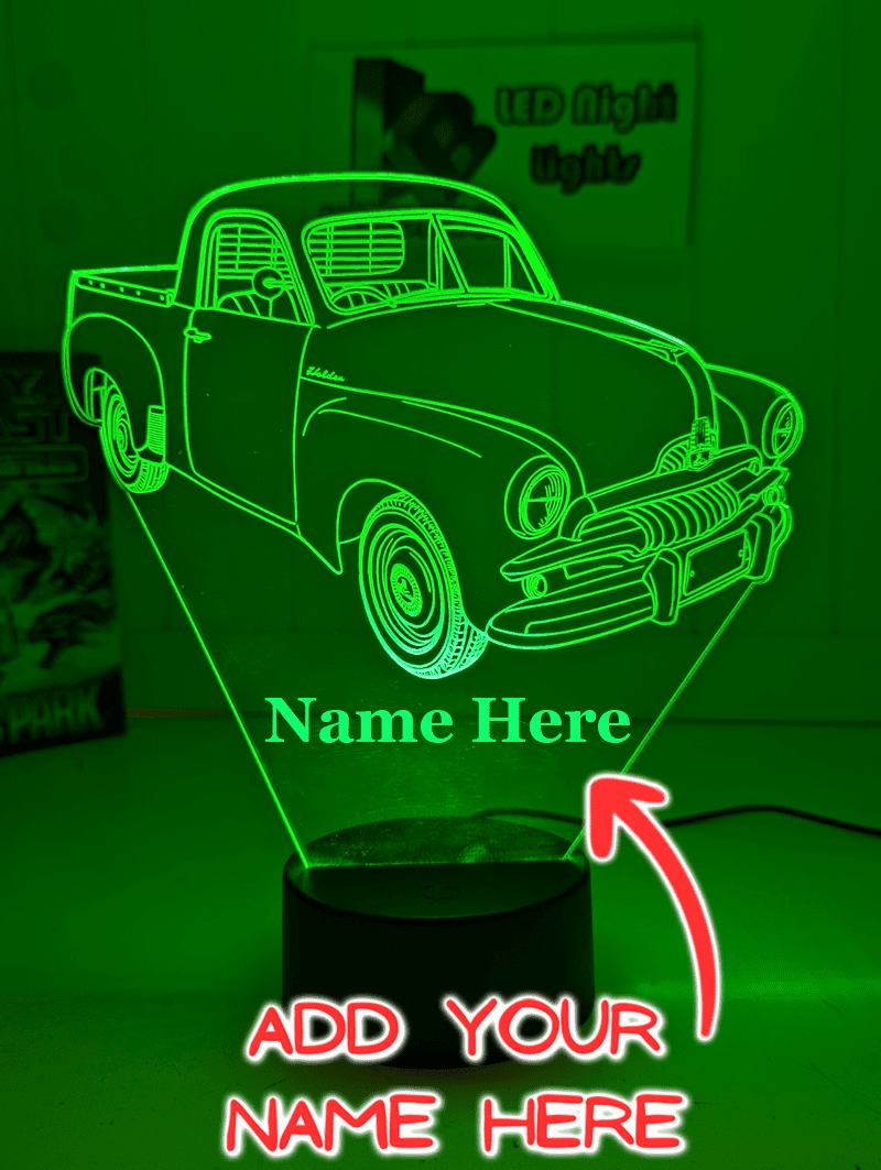 HOLDEN FJ Ute Humpy Car Personalised 3D LED Light Night Colour Change Lamp - KustomboxNight Lights & Ambient LightingKustomboxStandard Size - No Personalisation