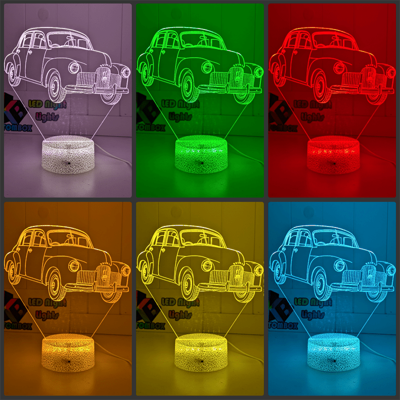 HOLDEN FX Car 48 - 215 Sedan Personalised 3D LED Light Night Colour Change Lamp Mancave - KustomboxNight Lights & Ambient LightingKustomboxStandard Size - No Personalisation