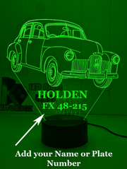 HOLDEN FX Car 48 - 215 Sedan Personalised 3D LED Light Night Colour Change Lamp Mancave - KustomboxNight Lights & Ambient LightingKustomboxStandard Size - No Personalisation