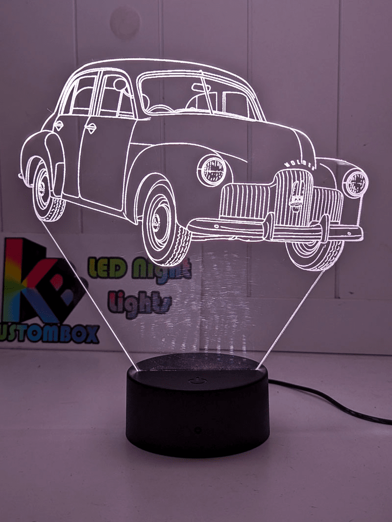 HOLDEN FX Car 48 - 215 Sedan Personalised 3D LED Light Night Colour Change Lamp Mancave - KustomboxNight Lights & Ambient LightingKustomboxStandard Size - No Personalisation