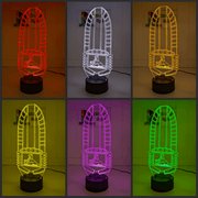 HOLDEN FX Grill Logo Personalised 3D LED Light Night Colour Change Lamp - KustomboxNight Lights & Ambient LightingKustomboxStandard Size