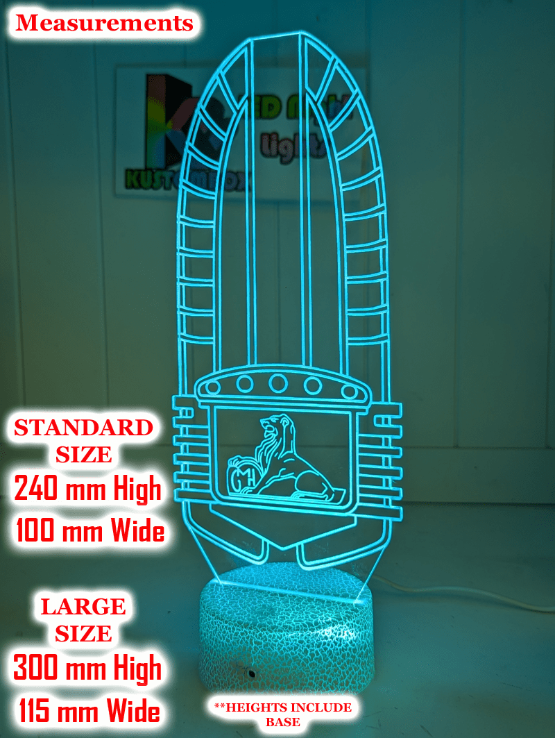 HOLDEN FX Grill Logo Personalised 3D LED Light Night Colour Change Lamp - KustomboxNight Lights & Ambient LightingKustomboxStandard Size