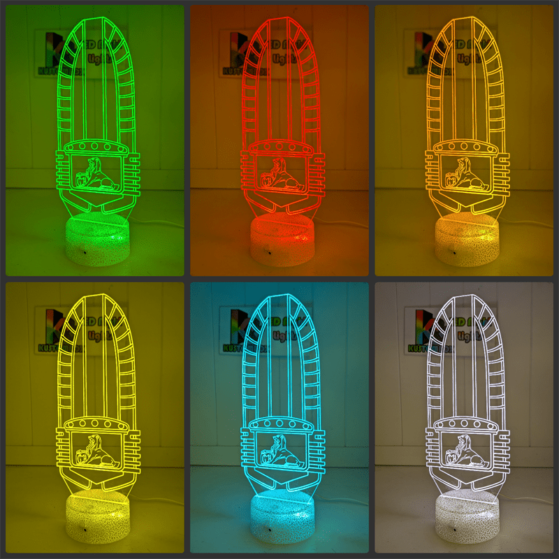 HOLDEN FX Grill Logo Personalised 3D LED Light Night Colour Change Lamp - KustomboxNight Lights & Ambient LightingKustomboxStandard Size