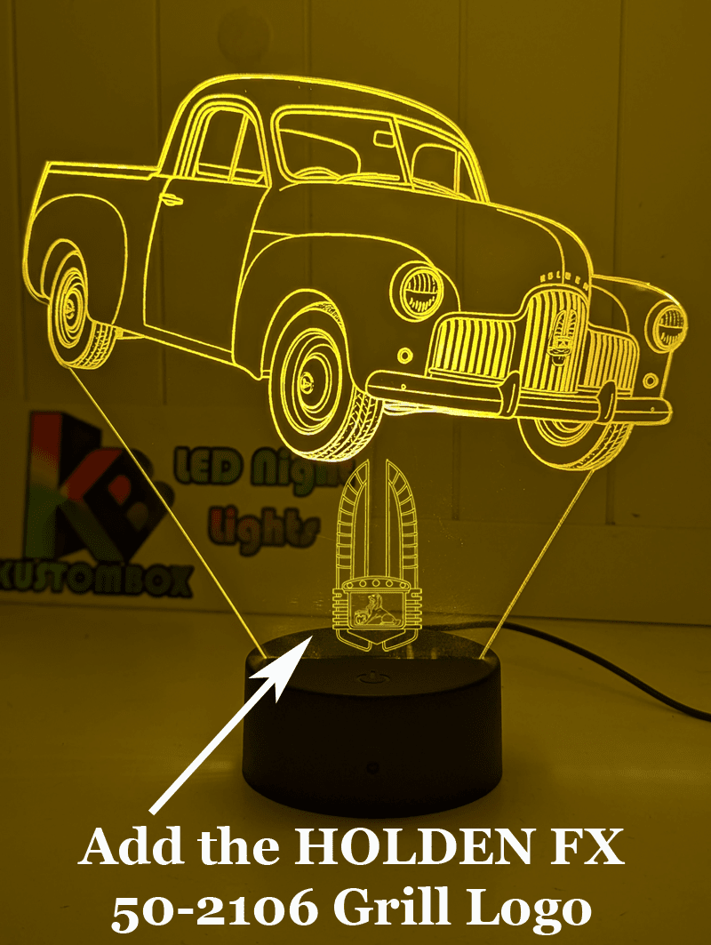 HOLDEN FX Ute 50 - 2106 Personalised 3D LED Light Night Colour Change Lamp Mancave - KustomboxNight Lights & Ambient LightingKustomboxStandard Size - No Personalisation
