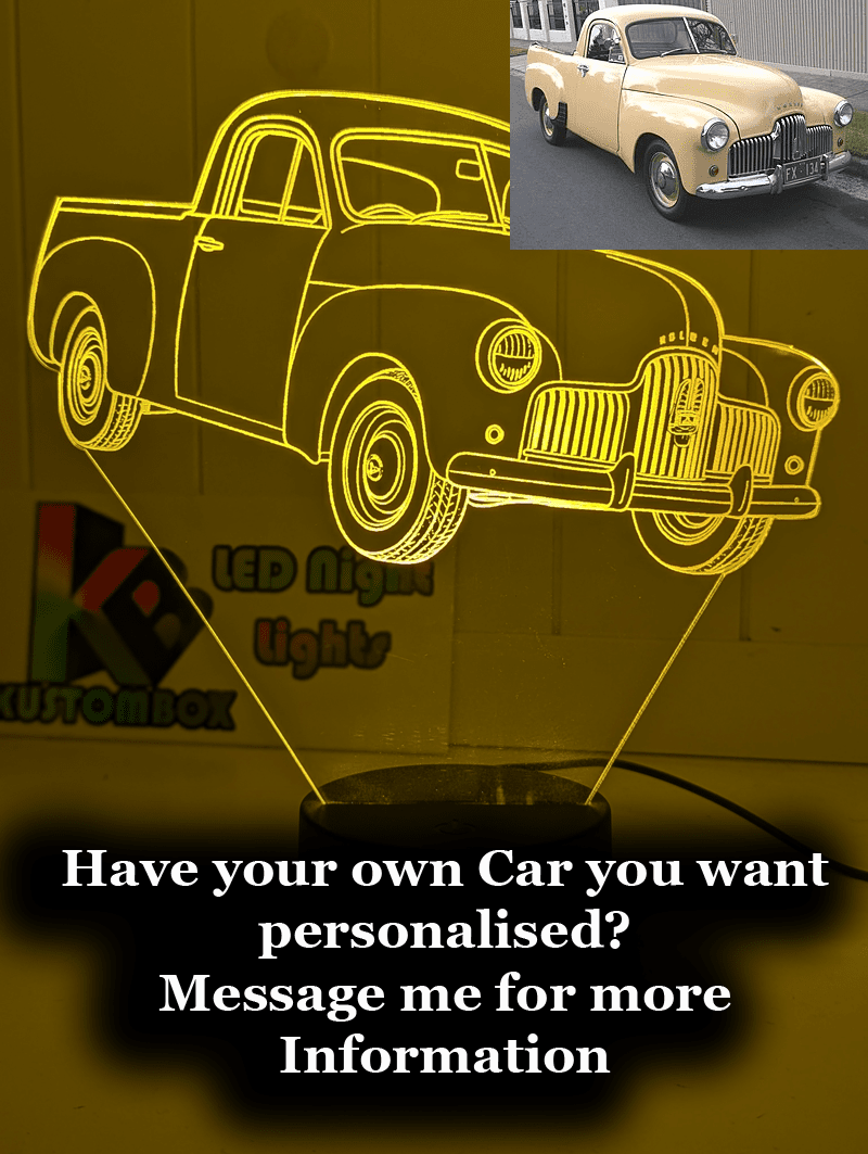 HOLDEN FX Ute 50 - 2106 Personalised 3D LED Light Night Colour Change Lamp Mancave - KustomboxNight Lights & Ambient LightingKustomboxStandard Size - No Personalisation