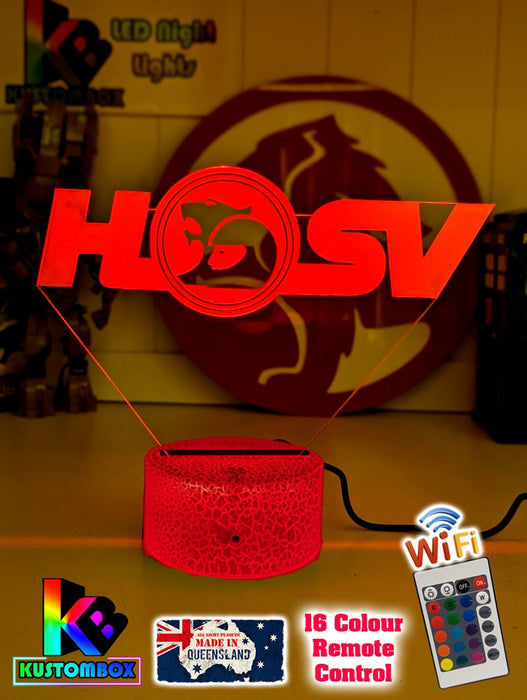 Holden HSV Logo V8 Racing Super Cars 3D LED Night Light Lamp - KustomboxNight Lights & Ambient LightingKustomboxStandard Size
