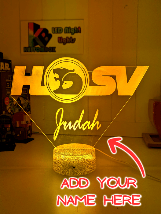 Holden HSV Logo V8 Racing Super Cars 3D LED Night Light Lamp - KustomboxNight Lights & Ambient LightingKustomboxStandard Size