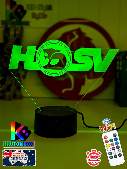 Holden HSV Logo V8 Racing Super Cars 3D LED Night Light Lamp - KustomboxNight Lights & Ambient LightingKustomboxStandard Size