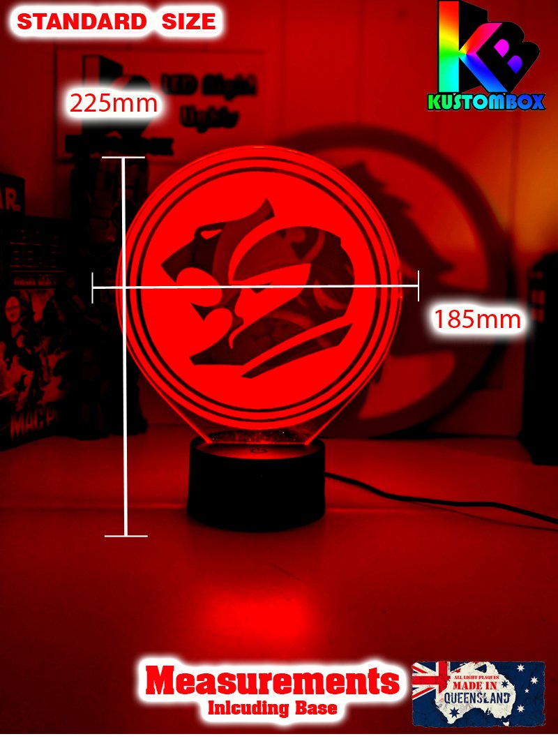 Holden HSV Racing V8 Super Cars Logo 3D LED Night Light Lamp - KustomboxNight Lights & Ambient LightingKustomboxStandard Size