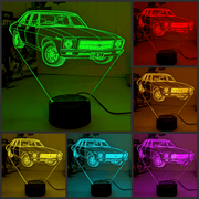 Holden Kingswood HQ 1971 to 1974 Personalised Name 3D LED Night Light Colour Change - KustomboxNight Lights & Ambient LightingKustomboxStandard Size - No Personalisation