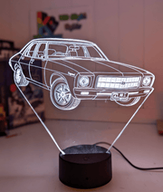 Holden Kingswood HQ 1971 to 1974 Personalised Name 3D LED Night Light Colour Change - KustomboxNight Lights & Ambient LightingKustomboxStandard Size - No Personalisation