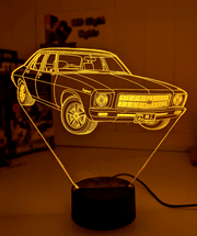 Holden Kingswood HQ 1971 to 1974 Personalised Name 3D LED Night Light Colour Change - KustomboxNight Lights & Ambient LightingKustomboxStandard Size - No Personalisation