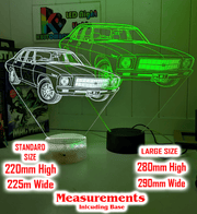 Holden Kingswood HQ 1971 to 1974 Personalised Name 3D LED Night Light Colour Change - KustomboxNight Lights & Ambient LightingKustomboxStandard Size - No Personalisation
