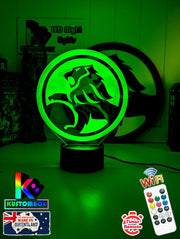 USB powered Holden logo LED night light with engraved acrylic panel and adjustable lighting colours.