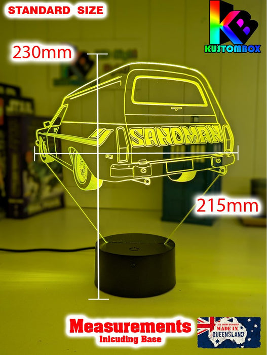 Holden Sandman Panel Van Classic 3D LED Night Light Lamp - KustomboxNight Lights & Ambient LightingKustomboxStandard Size