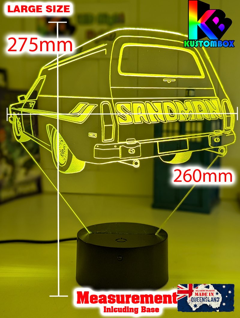Holden Sandman Panel Van Classic 3D LED Night Light Lamp - KustomboxNight Lights & Ambient LightingKustomboxStandard Size