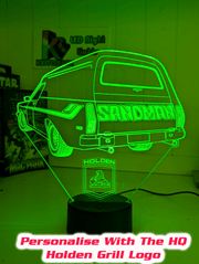 3D LED lamp designed for fans, featuring bright illumination and modern acrylic styling.