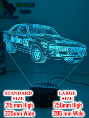 Holden SS Torana AX9 Brocks Car Personalised Name 3D LED Night Light Lamp - KustomboxNight Lights & Ambient LightingKustomboxStandard Size - No Name