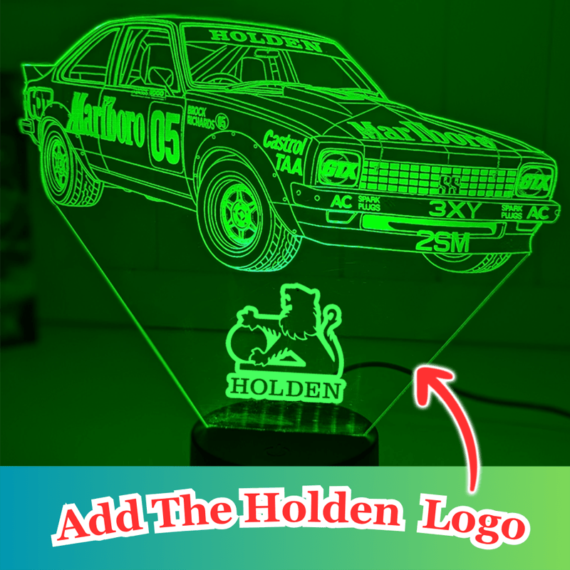 Holden SS Torana AX9 Brocks Car Personalised Name 3D LED Night Light Lamp - KustomboxNight Lights & Ambient LightingKustomboxStandard Size - No Name