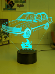 Holden VH Commodore SL/E Custom Name 3D LED Night Light Lamp 16 Colour Remote - KustomboxNight Lights & Ambient LightingKustomboxStandard Size - No Name
