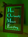 Home Means Everything Motivational Quote Timber Frame USB 3D LED Night Light Lamp - KustomboxNight Lights & Ambient LightingKustomboxTimber Frame Light - $34.99