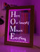Home Means Everything Motivational Quote Timber Frame USB 3D LED Night Light Lamp - KustomboxNight Lights & Ambient LightingKustomboxTimber Frame Light - $34.99