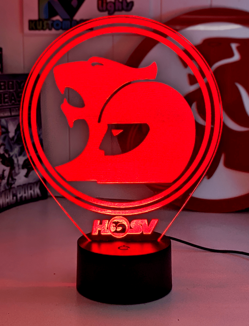 HSV Holden Logo Racing V8 Super Cars 3D LED Night Light Lamp | Personalised | - KustomboxNight Lights & Ambient LightingKustomboxStandard Size