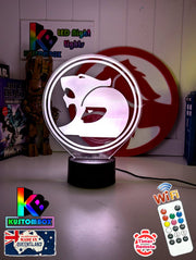 HSV Holden Racing V8 Super Cars Logo   acrylic LED night light with colour-changing modes and smooth engraved detailing.