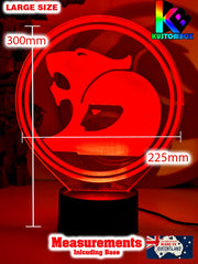 HSV Holden Racing V8 Super Cars Logo Holden logo 3D LED night light from Holden fans, ideal for gifts and garage décor.