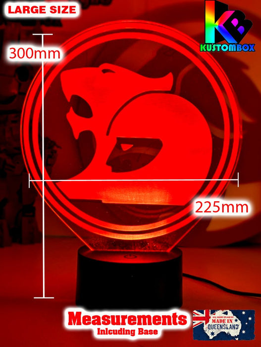 HSV Holden Racing V8 Super Cars Logo 3D LED Night Light Lamp - KustomboxNight Lights & Ambient LightingKustomboxStandard Size