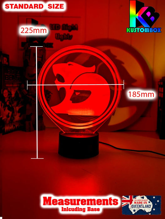 HSV Holden Racing V8 Super Cars Logo 3D LED Night Light Lamp - KustomboxNight Lights & Ambient LightingKustomboxStandard Size