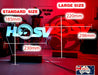 HSV Holden Racing V8 Super Cars Logo 3D LED Night Light Lamp - KustomboxNight Lights & Ambient LightingKustomboxStandard Size