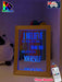 I Believe in you Motivation Quote Timber Frame USB 3D LED Night Light Lamp - KustomboxNight Lights & Ambient LightingKustomboxTimber Frame Light