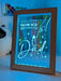 I Love You Dad Personalised Quote Timber Frame USB 3D LED Night Light Lamp - KustomboxNight Lights & Ambient LightingKustomboxTimber Frame Light - $34.99
