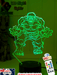 Incredible HULK 3D LED Night Light 7 Colour Remote Control - KustomboxNight Lights & Ambient LightingKustomboxStandard Size