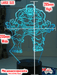 Incredible HULK 3D LED Night Light 7 Colour Remote Control - KustomboxNight Lights & Ambient LightingKustomboxStandard Size