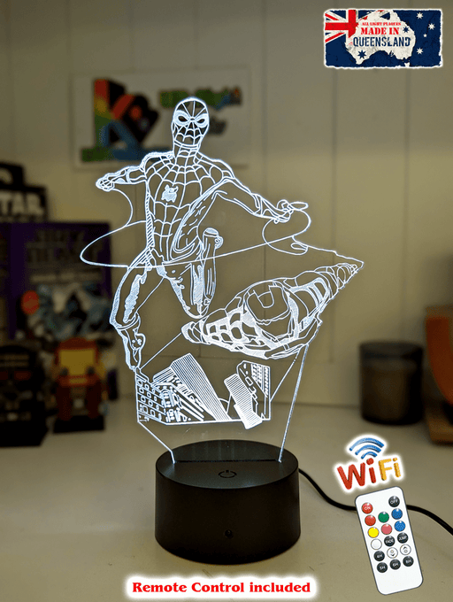IRON MAN & SPIDERMAN 3D LED Night Light Lamp - KustomboxNight Lights & Ambient LightingKustomboxStandard Size