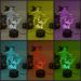 IRON MAN & SPIDERMAN 3D LED Night Light Lamp - KustomboxNight Lights & Ambient LightingKustomboxStandard Size