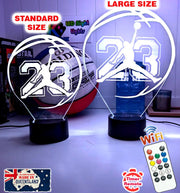 Jordan Number 23 Basketball Player LED Night Light Lamp - KustomboxNight Lights & Ambient LightingKustomboxStandard Size