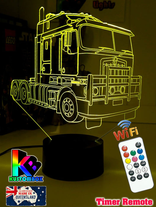 Kenworth K100 Semi Truck 3D LED Night Light Lamp - KustomboxNight Lights & Ambient LightingKustomboxStandard Size