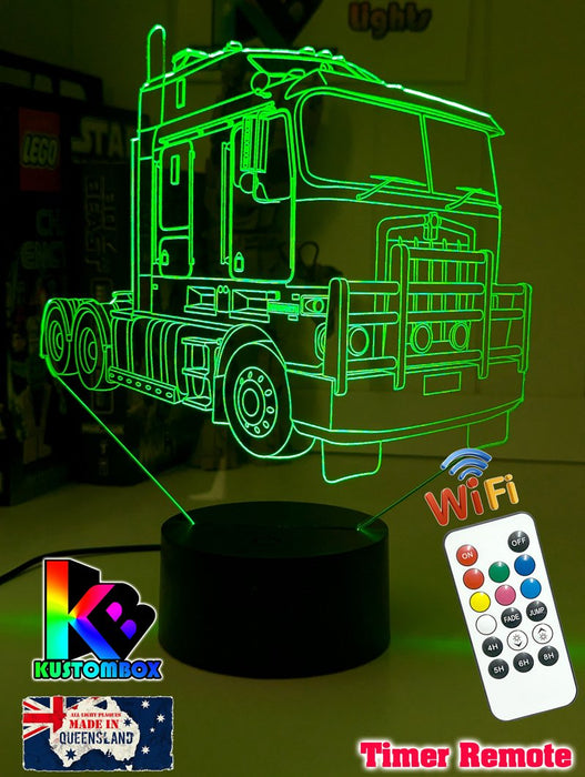Kenworth K100 Semi Truck 3D LED Night Light Lamp - KustomboxNight Lights & Ambient LightingKustomboxStandard Size