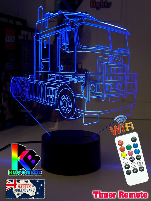 Kenworth K100 Semi Truck 3D LED Night Light Lamp - KustomboxNight Lights & Ambient LightingKustomboxStandard Size