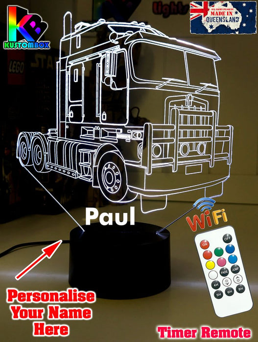 Kenworth K100 Semi Truck 3D LED Night Light Lamp - KustomboxNight Lights & Ambient LightingKustomboxStandard Size