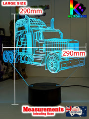 Kenworth Semi Truck C509 3D LED Night Light Lamp - KustomboxNight Lights & Ambient LightingKustomboxStandard Size